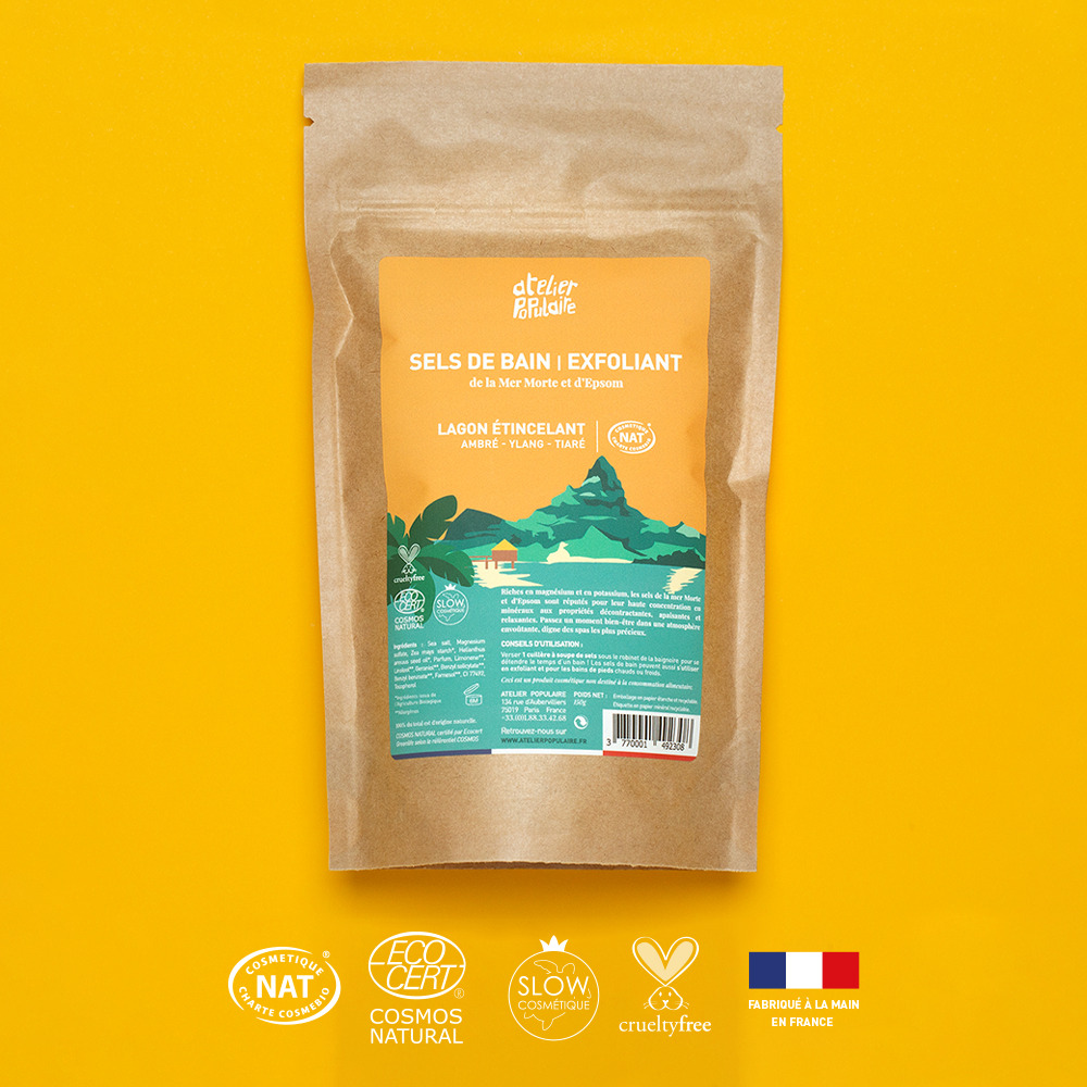 Sels de bain exfoliant | Lagon Étincelant | 150g 2