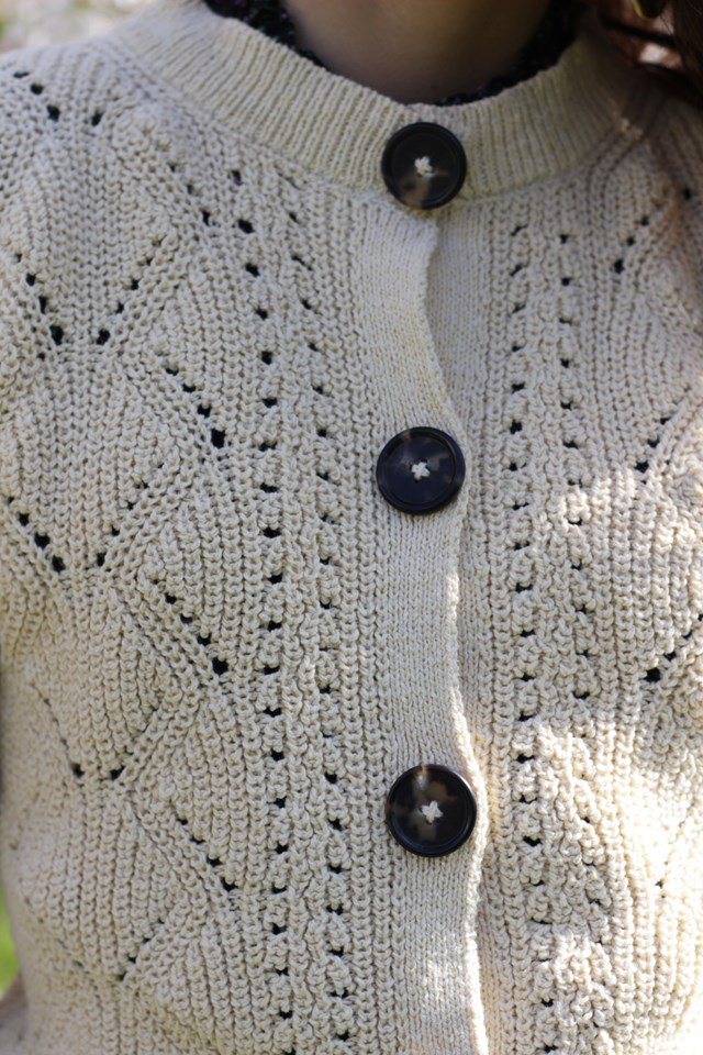 Gilet Mimosa creme 100% Made in France 10