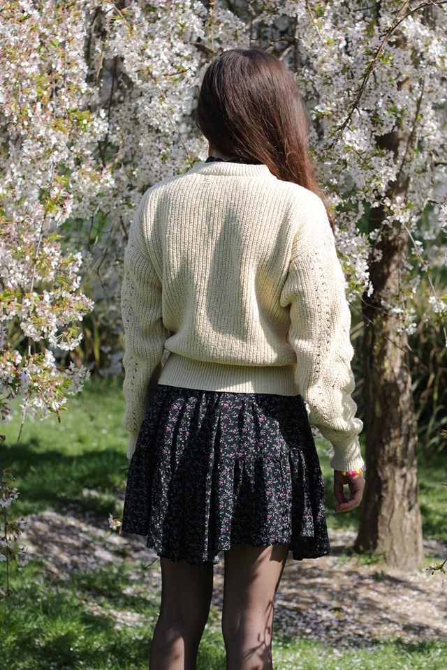 Gilet Mimosa creme 100% Made in France 12
