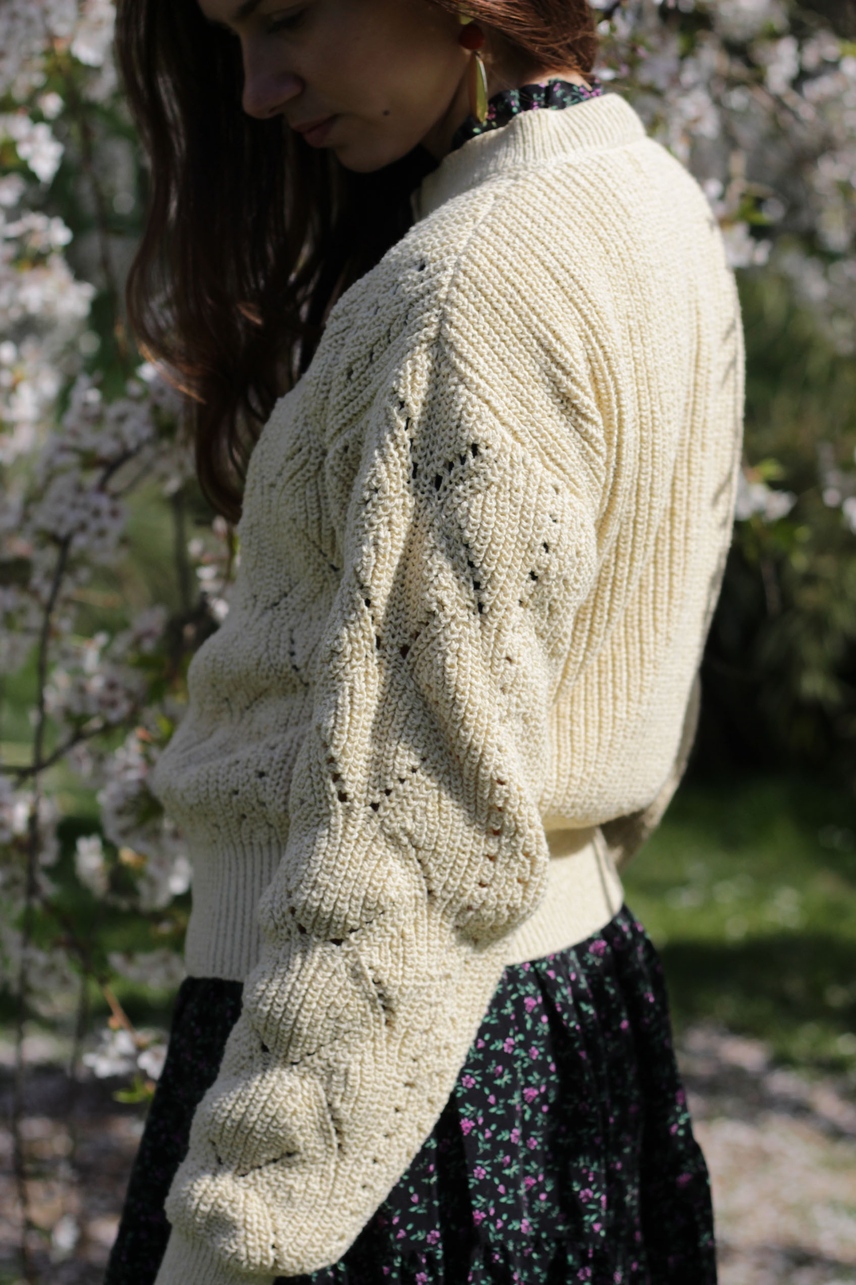 Gilet Mimosa creme 100% Made in France - 11