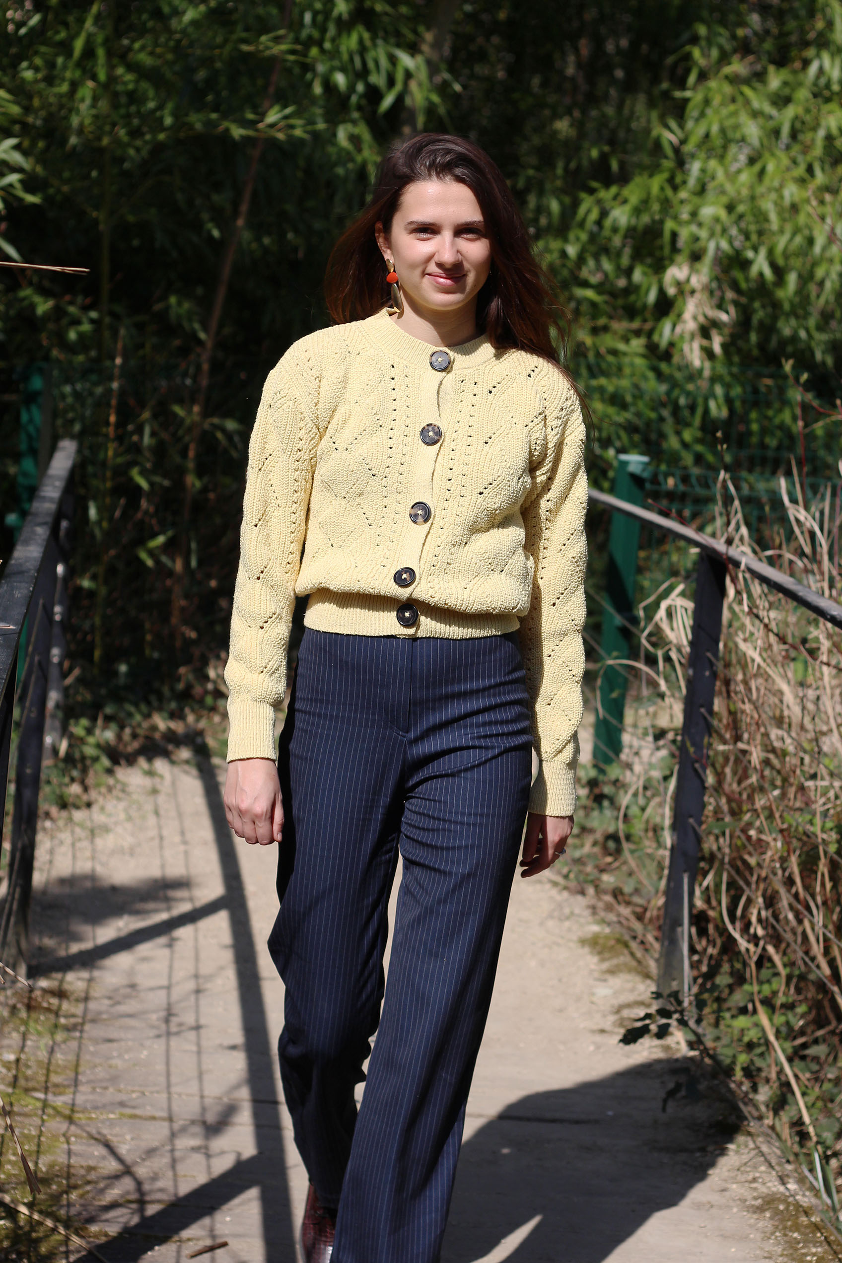 Gilet Mimosa Jaune Paille 100% Made in France - 10