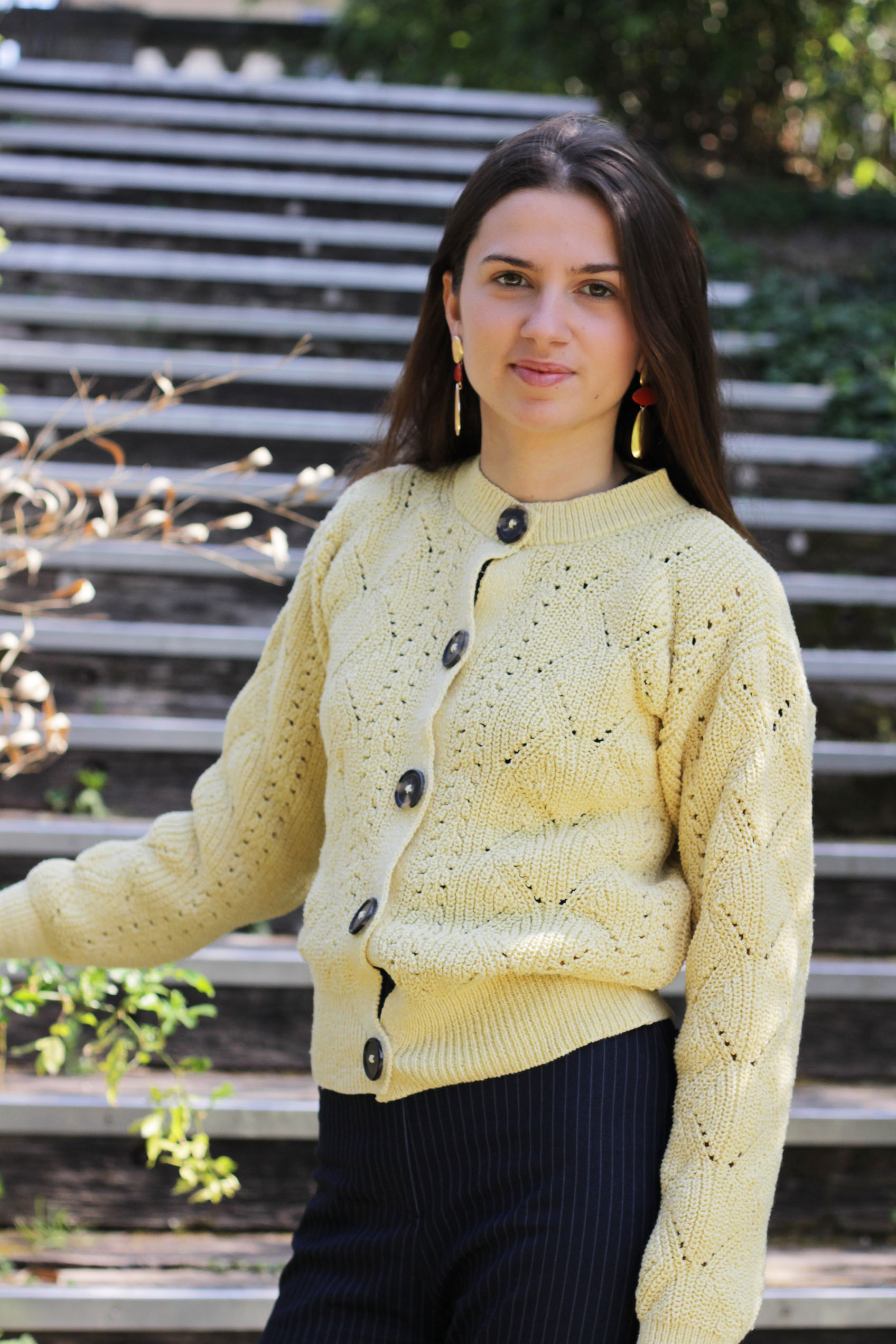 Gilet Mimosa Jaune Paille 100% Made in France - 9