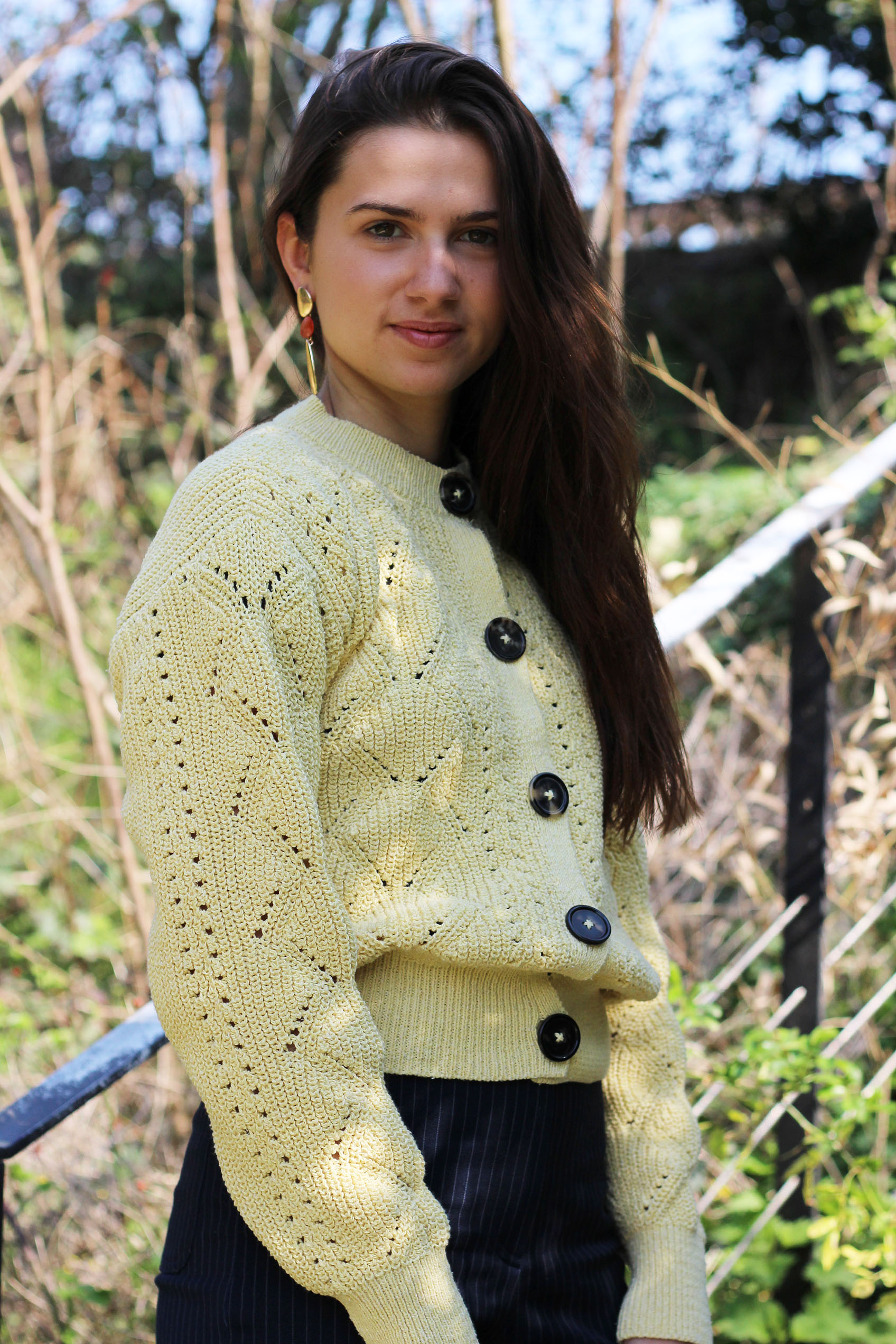 Gilet Mimosa Jaune Paille 100% Made in France - 12