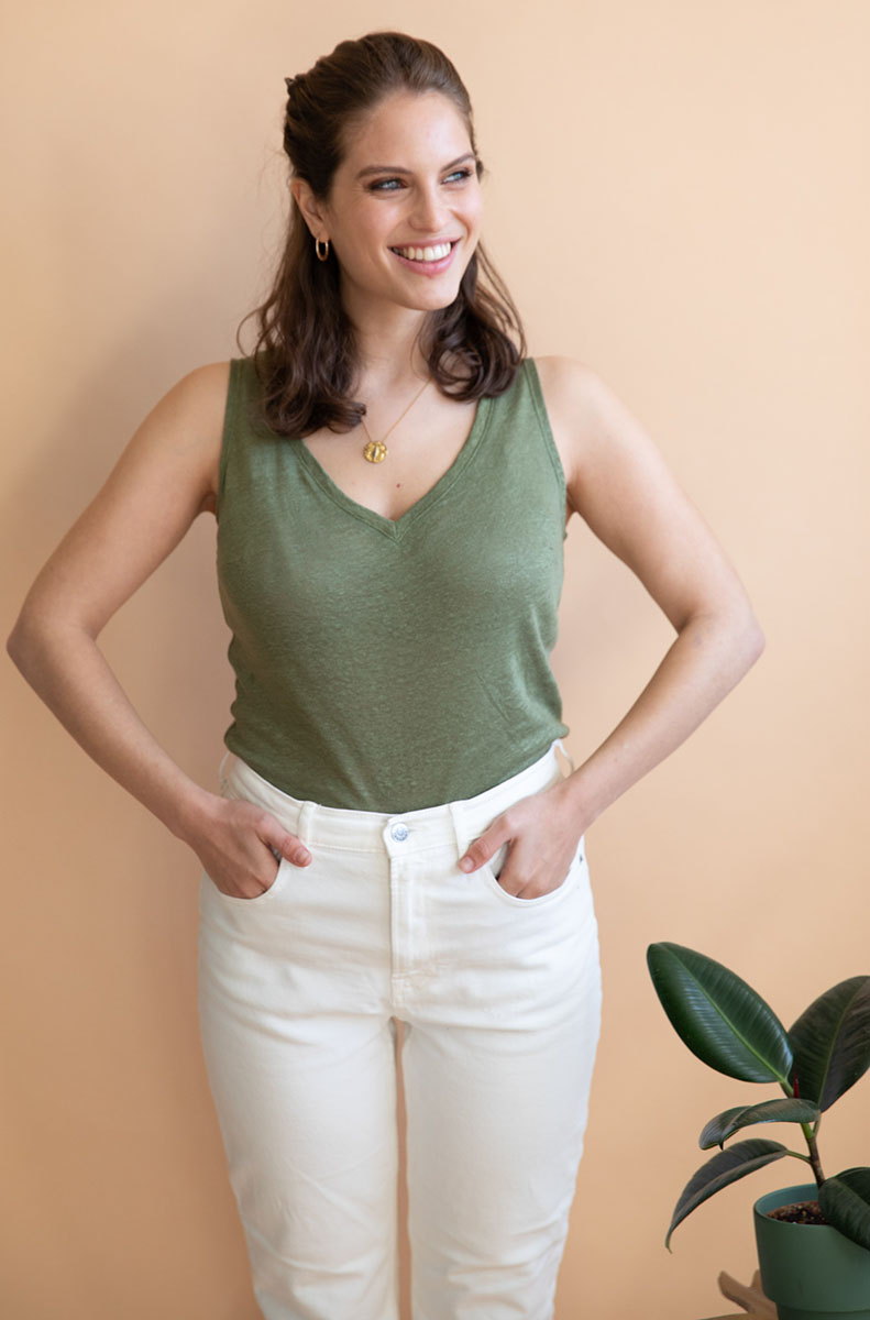 Débardeur Lilas - Vert olive 3