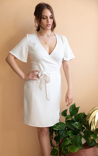 Robe Avena en Tencel - Ecru