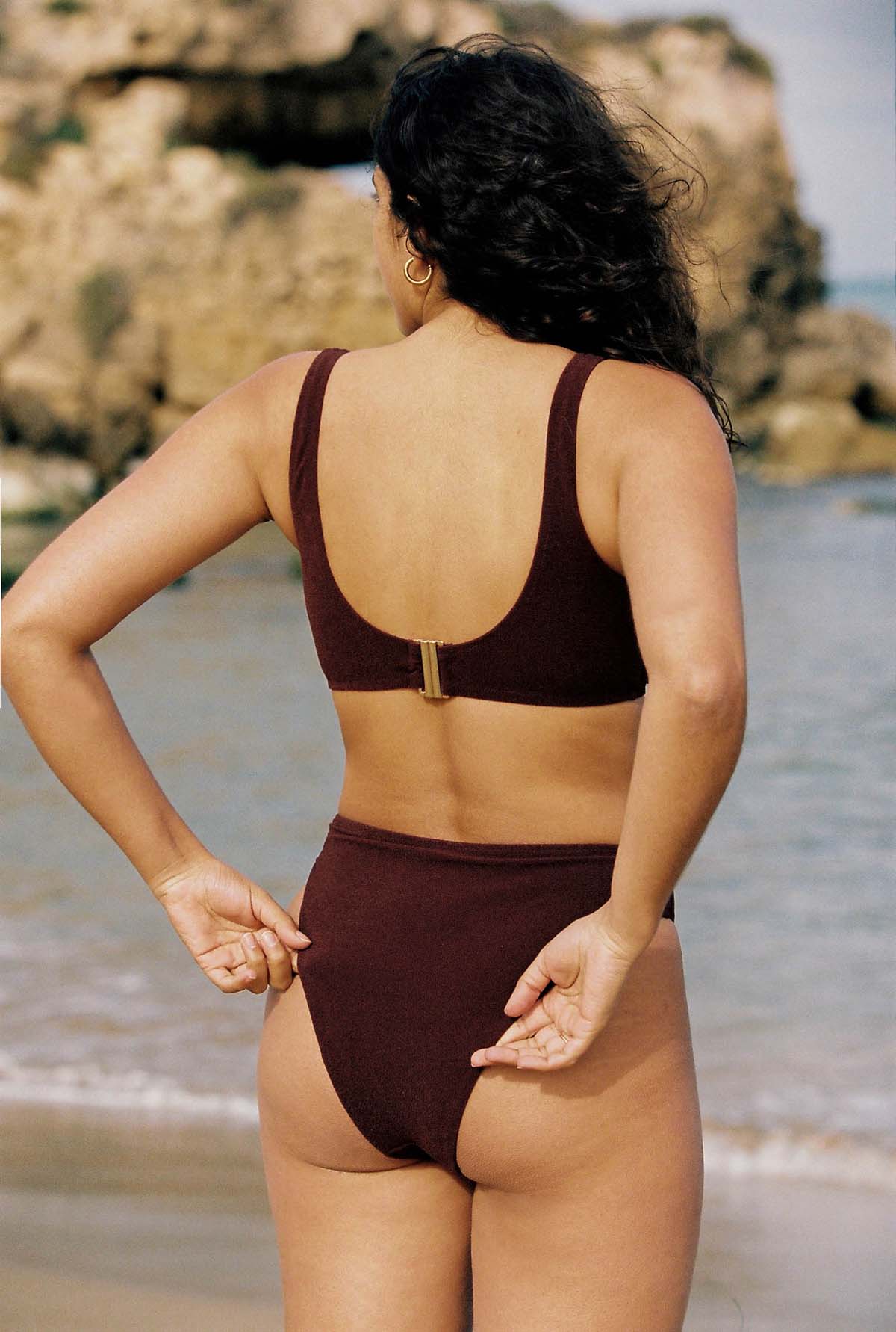 Culotte Taille Haute Aimée - Chocolat 3