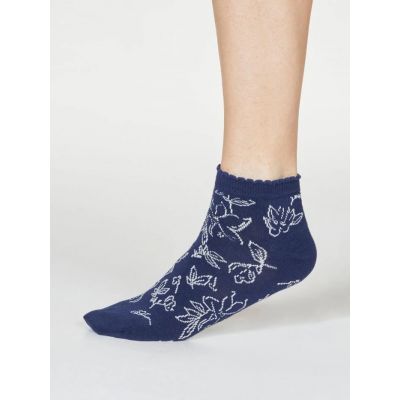 Socquettes à volants en bambou imprimé végétal - Plusieurs couleurs 2