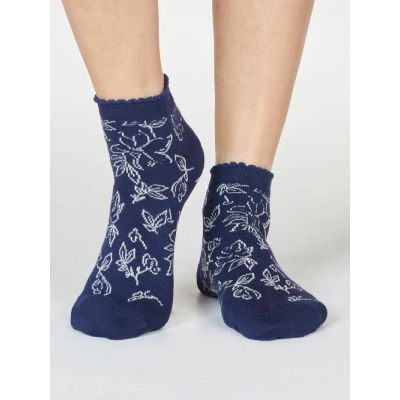 Socquettes à volants en bambou imprimé végétal - Plusieurs couleurs 3