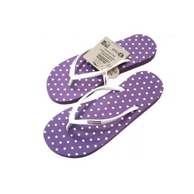 Tongs Santa cruz violette pois coconut 2