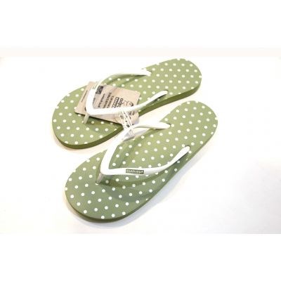 Tongs végétales verte pois coconut 2