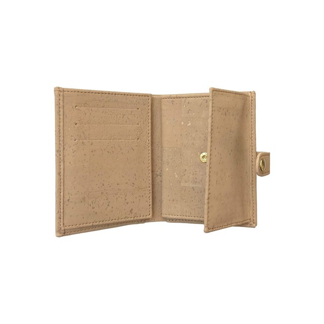 Porte-monnaie en liège gris-bleuté, zoé 14