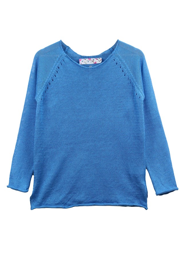 Pull Oseille col bateau 100% lin, Made in France - VERT JUNGLE 4