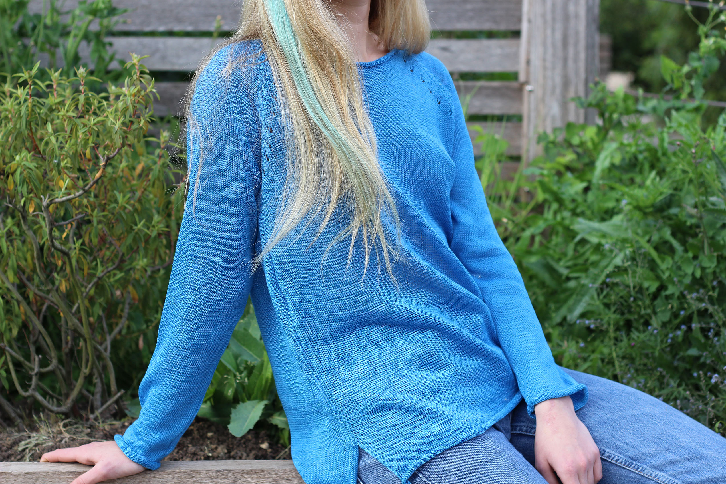 Pull Oseille col bateau 100% lin, Made in France - CITROUILLE 15