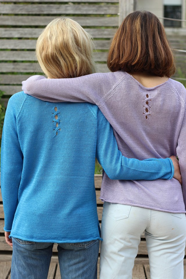 Pull Oseille col bateau 100% lin, Made in France - VERT JUNGLE 16