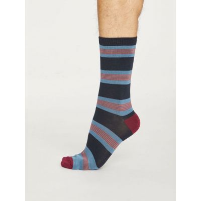 Chaussettes rayées homme en bambou et coton bio - Plusieurs couleurs 4
