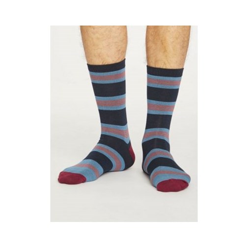 Chaussettes rayées homme en bambou et coton bio - Plusieurs couleurs