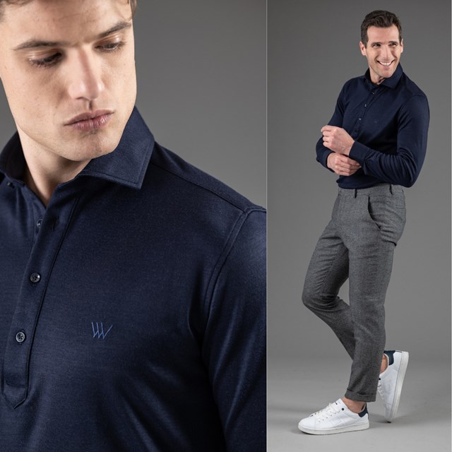 poloshirt Ferret 100% laine vierge ultra confortable Wolbe