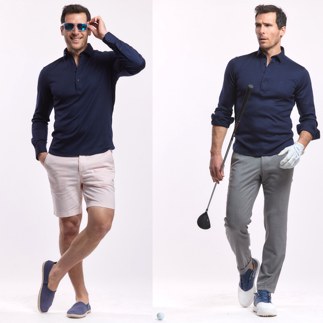 poloshirt Ferret 100% laine vierge ultra confortable Wolbe