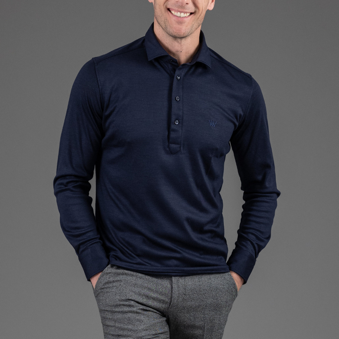 poloshirt Ferret 100% laine vierge ultra confortable Wolbe