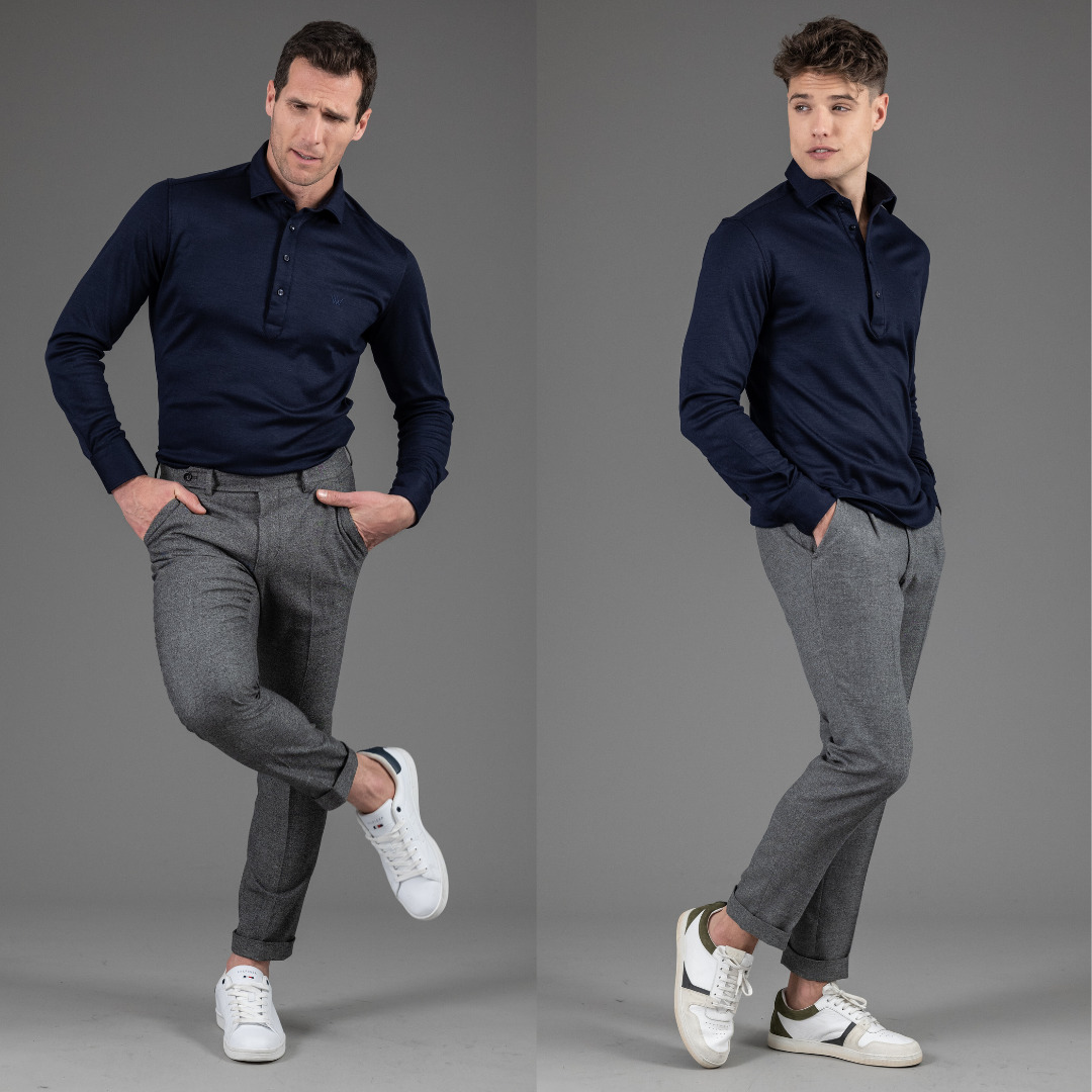 poloshirt Ferret 100% laine vierge ultra confortable Wolbe