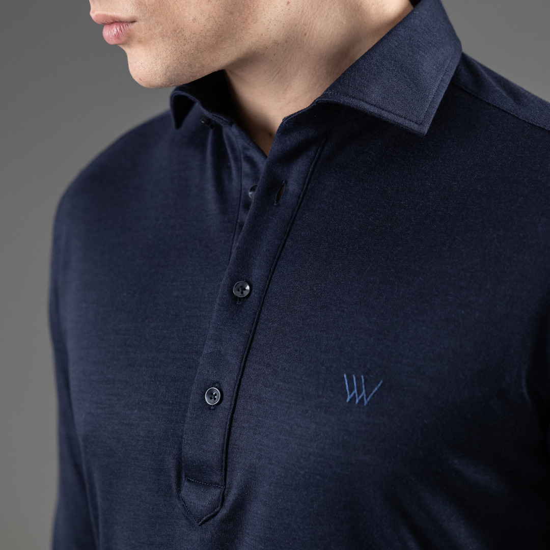 poloshirt Ferret 100% laine vierge ultra confortable Wolbe