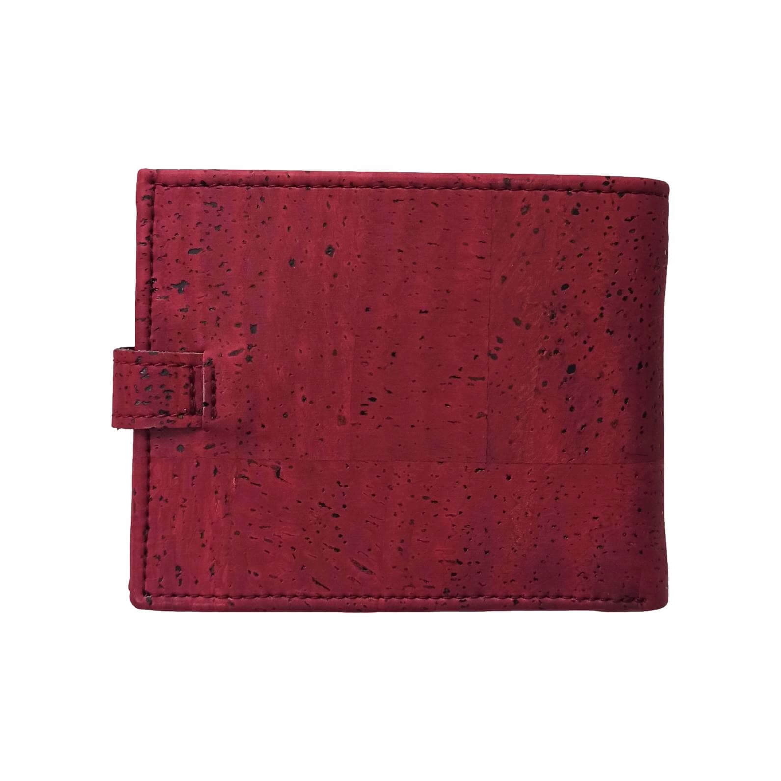 Portefeuille en liège marron avec zip, Roman 3