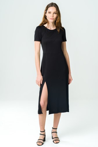 Robe Victoria en Tencel - Noire