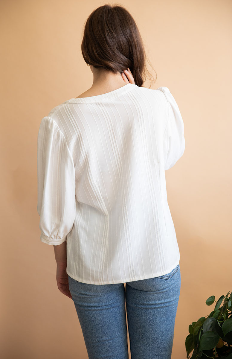 Blouse Aster en Tencel - Blanche 5
