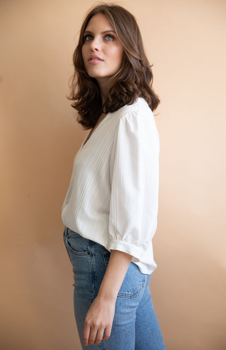 Blouse Aster en Tencel - Blanche 3