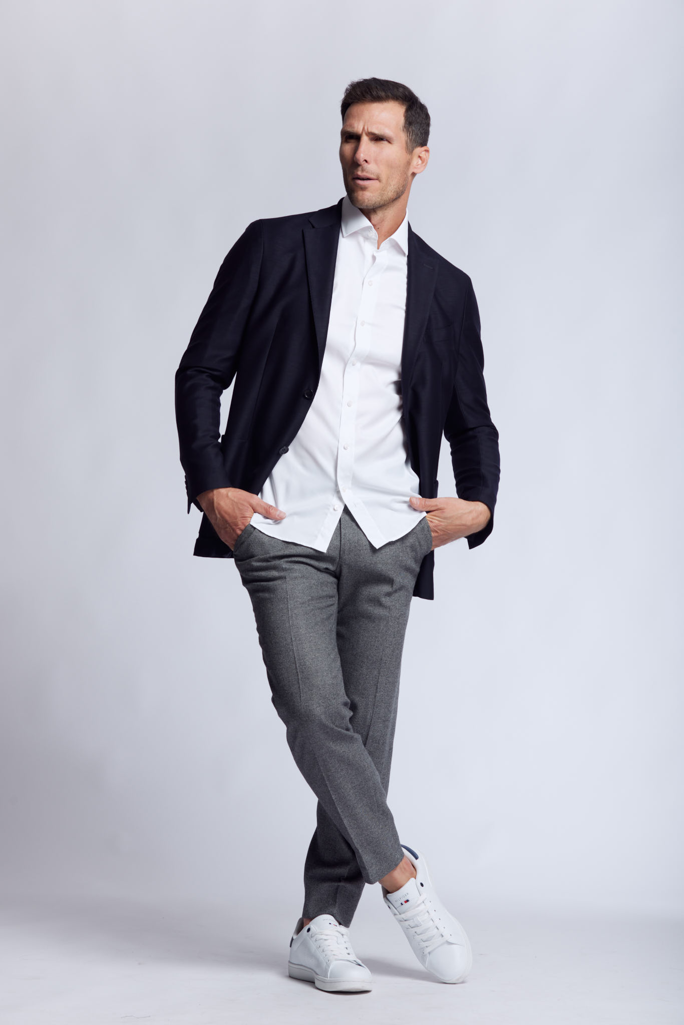 chemise anti transpiration blanche boutonnage décontracté 3