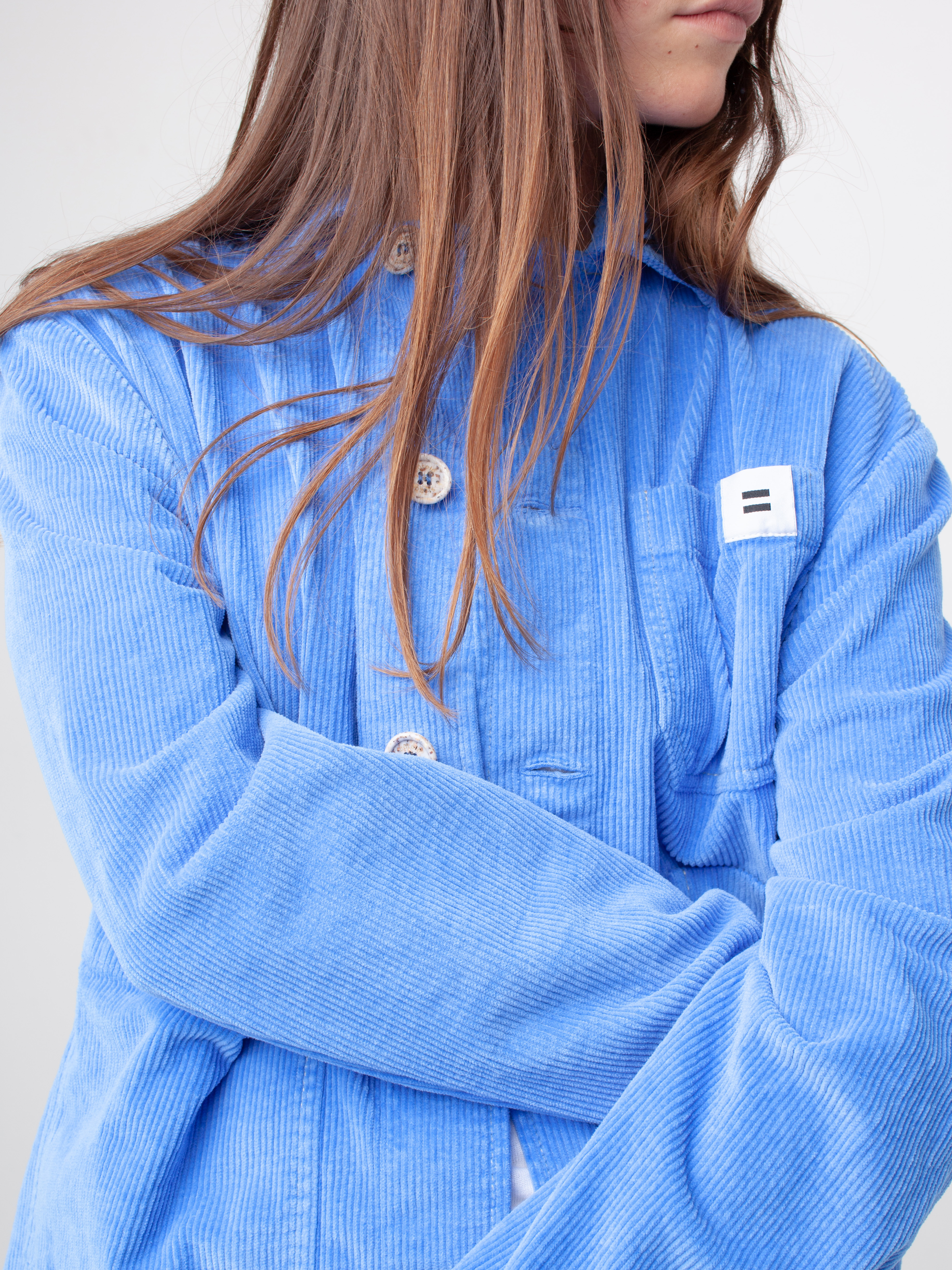 LA VESTE CÔTELÉ - BLEU ELECTRIQUE 2