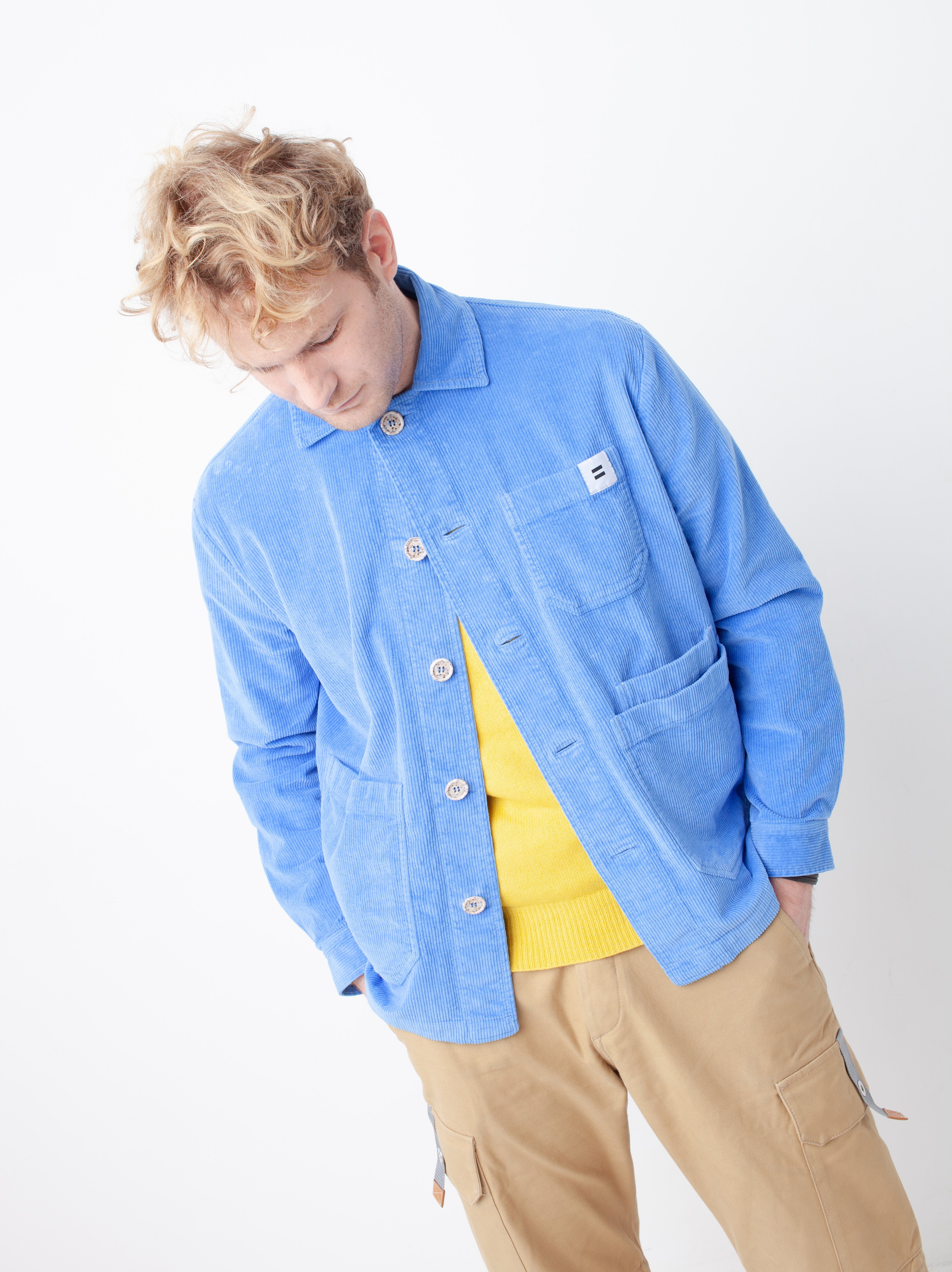 LA VESTE CÔTELÉ - BLEU ELECTRIQUE 4