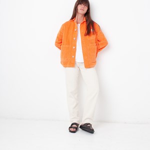 LA VESTE CÔTELÉ - MANDARINE