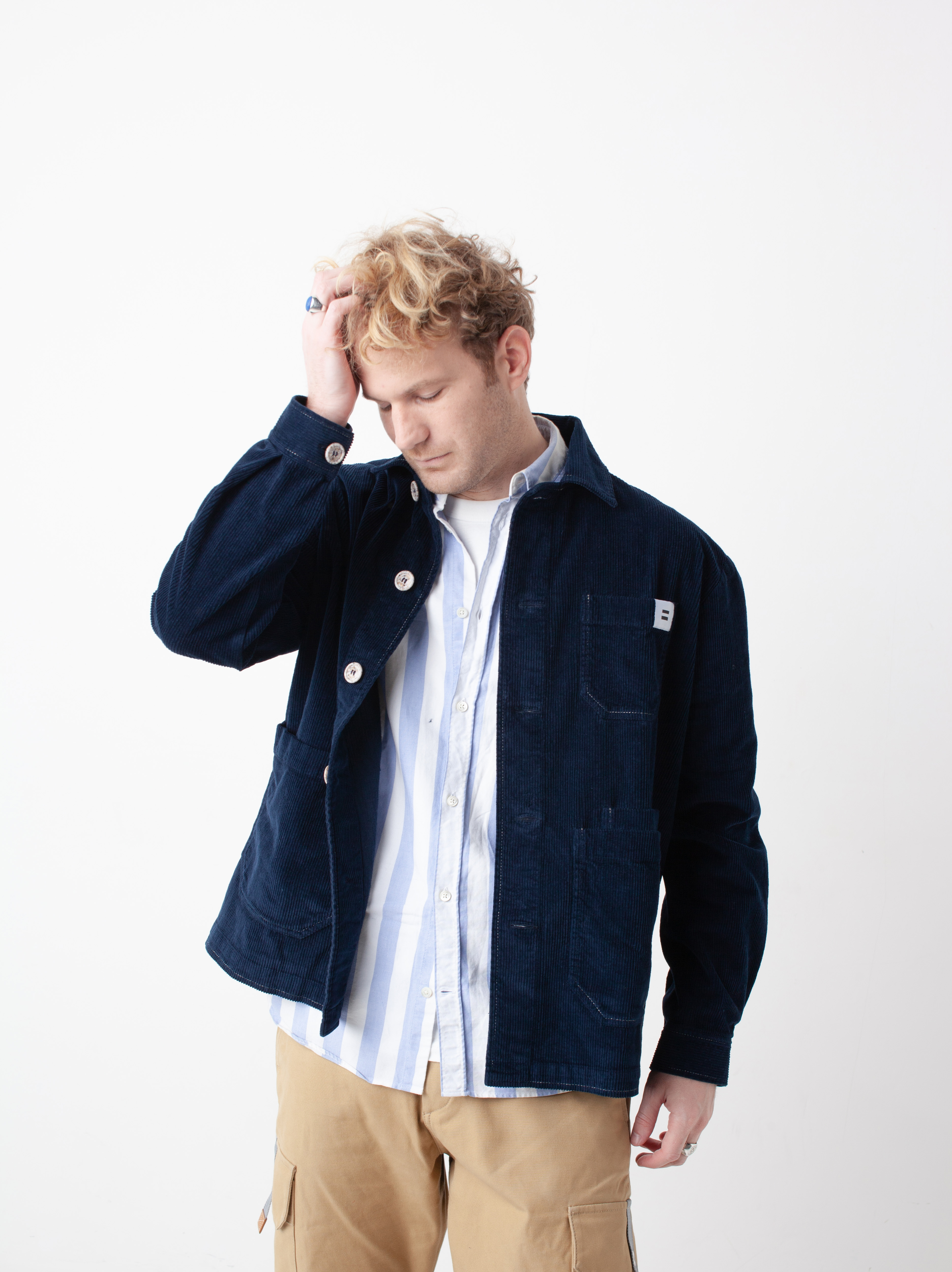 LA VESTE CÔTELÉ - NAVY 3