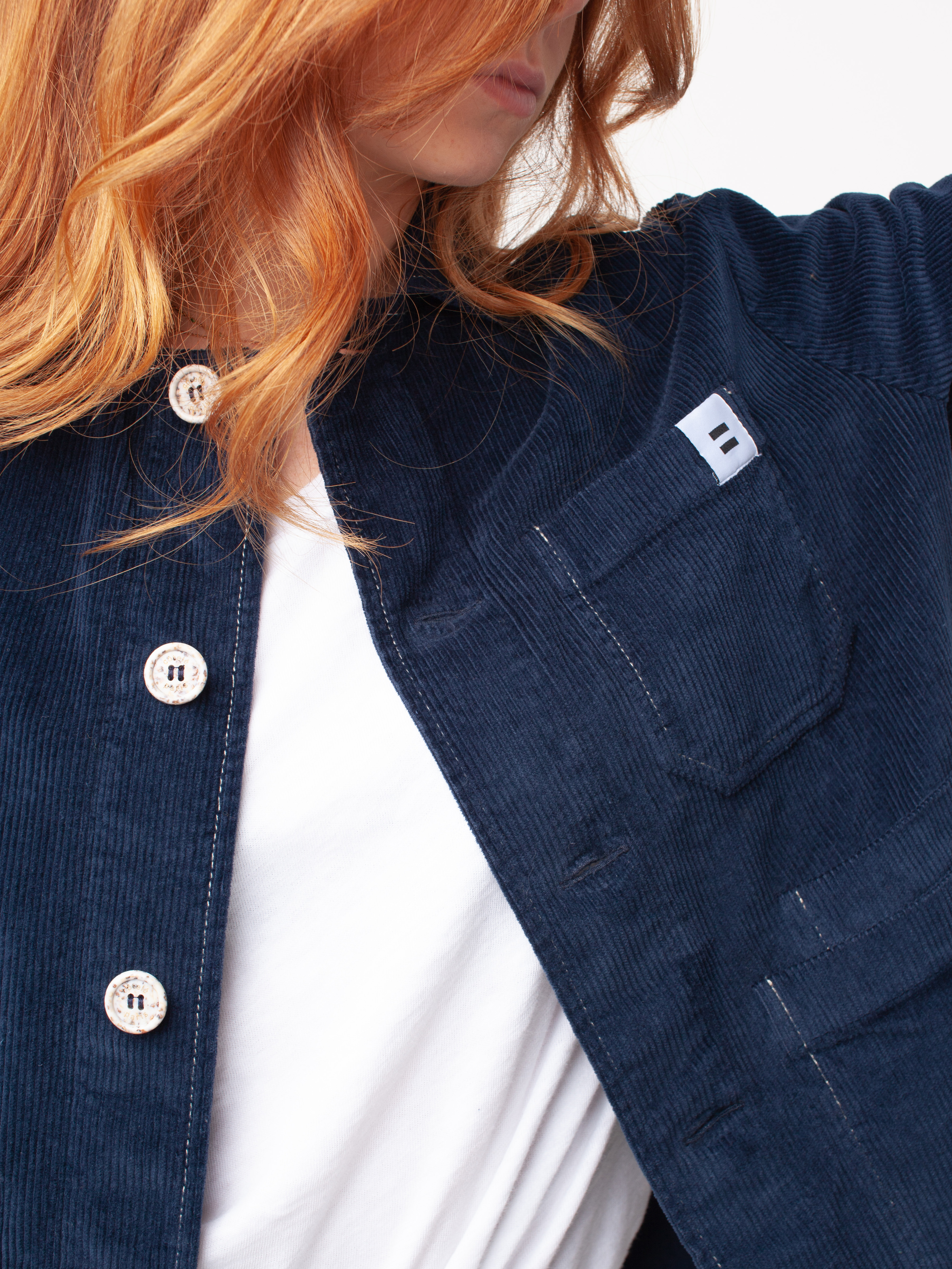 LA VESTE CÔTELÉ - NAVY 7