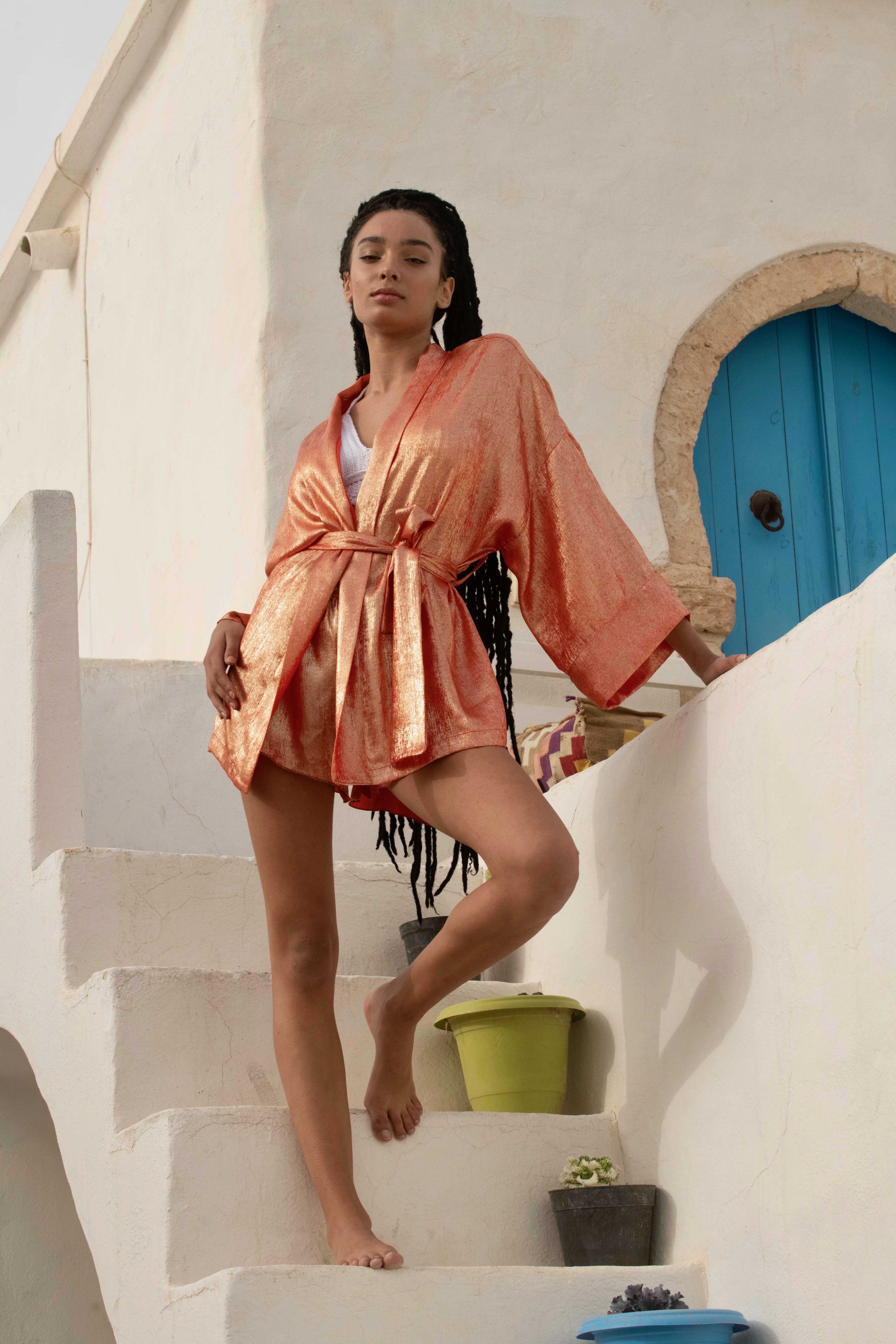 Alicia - Kimono Court Orange 3