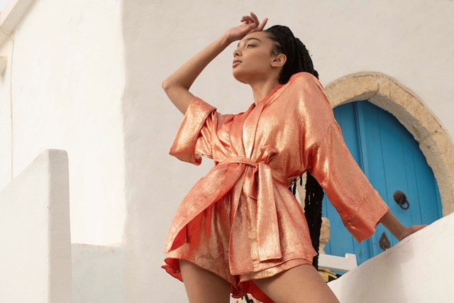 Alicia - Kimono Court Orange 2