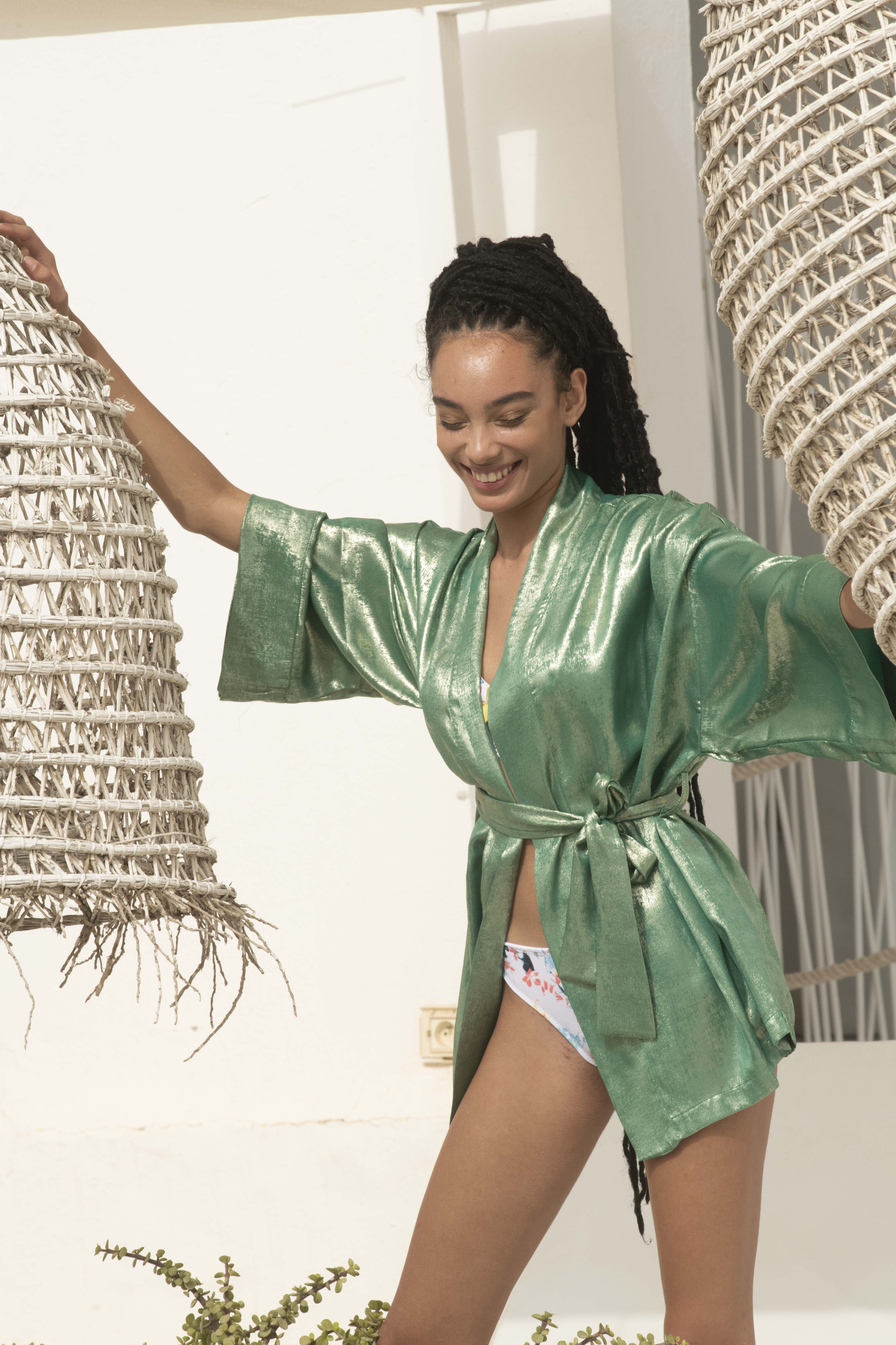 Alicia - Kimono Court Vert 2