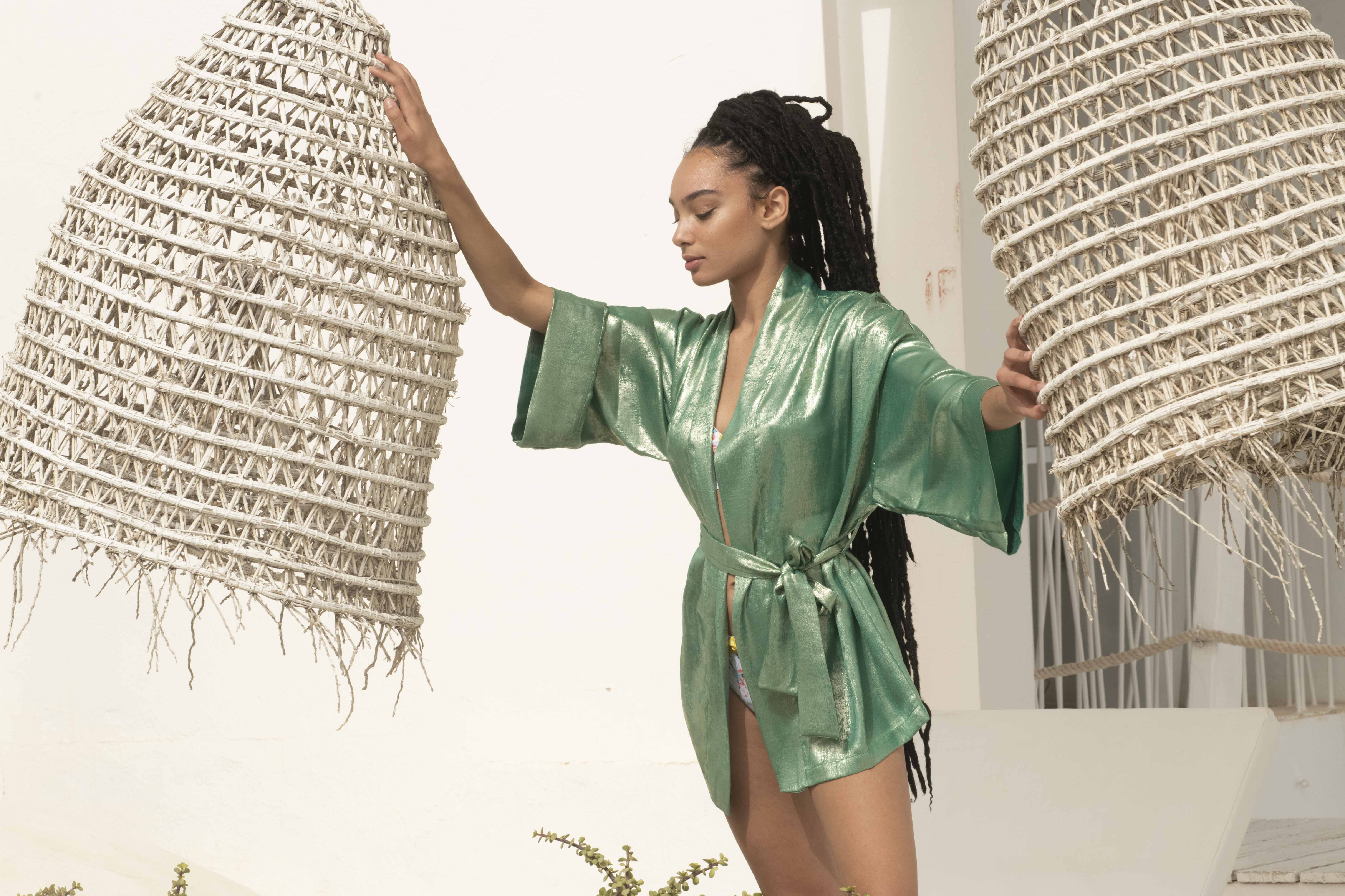 Alicia - Kimono Court Vert 4