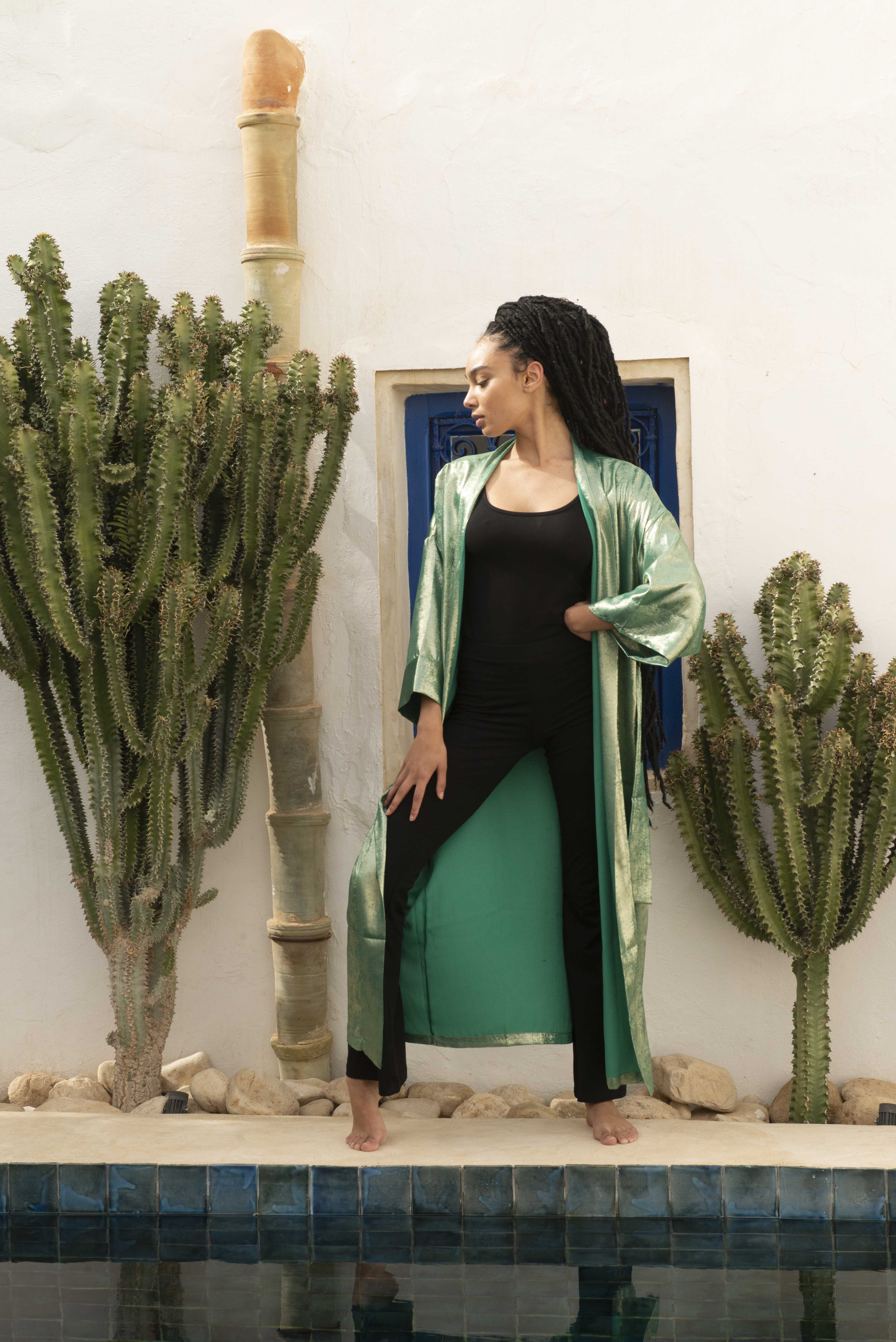 Elsa - Kimono Long Vert 4