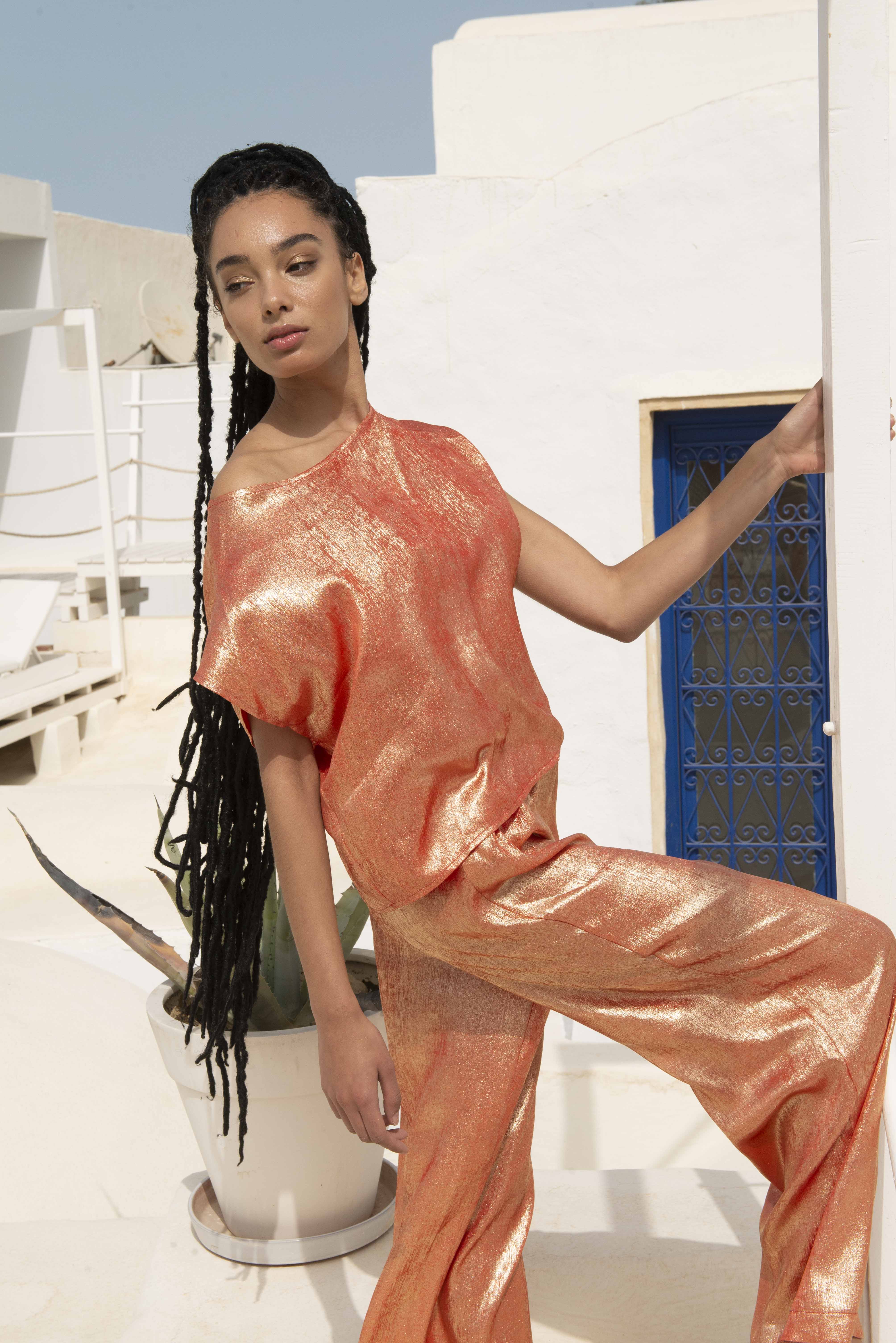 Pantalon Martine - Orange 3