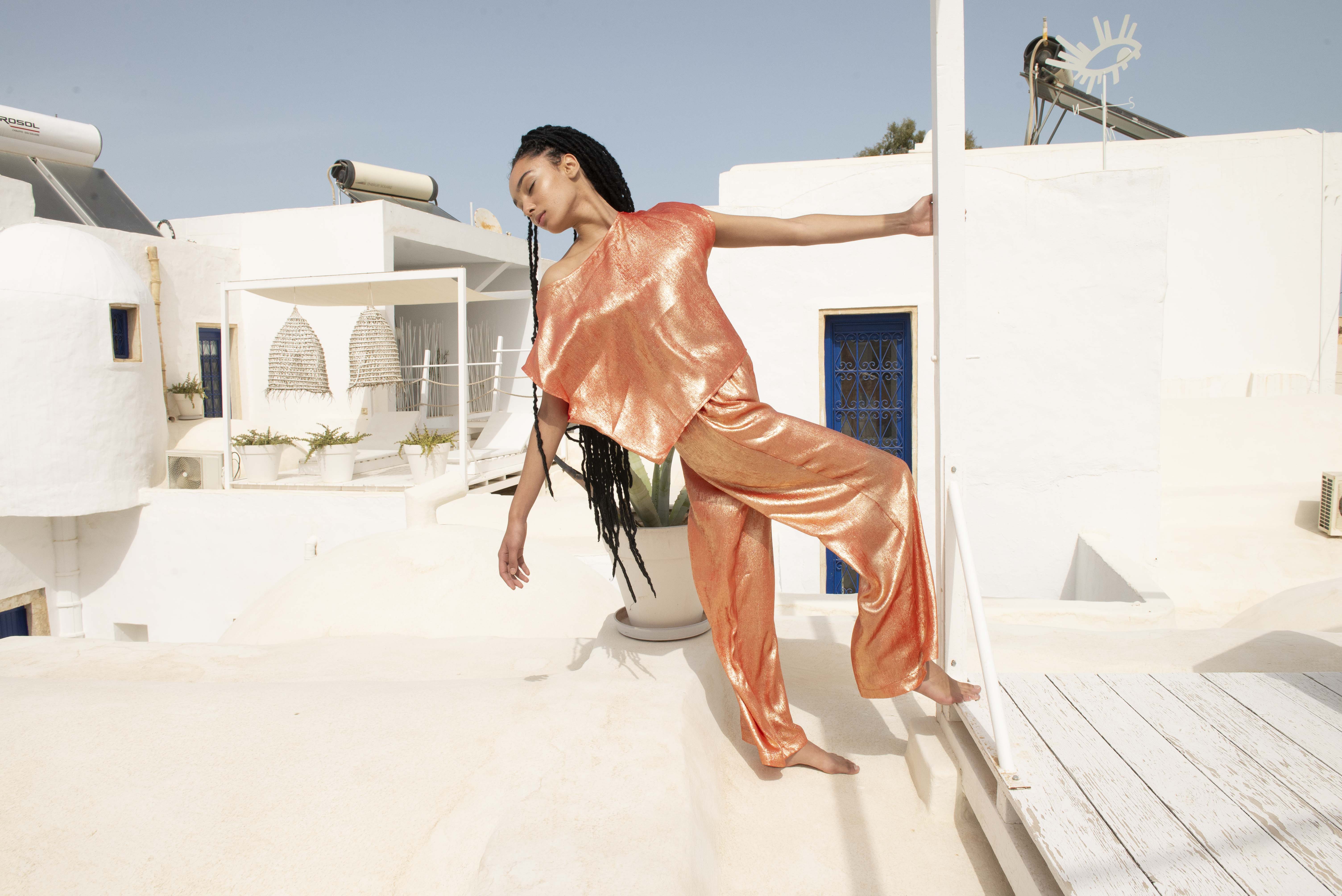 Pantalon Martine - Orange 5