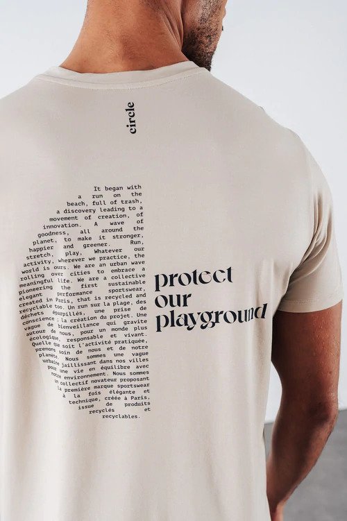 T-shirt sable en lyocell - Manifesto 3