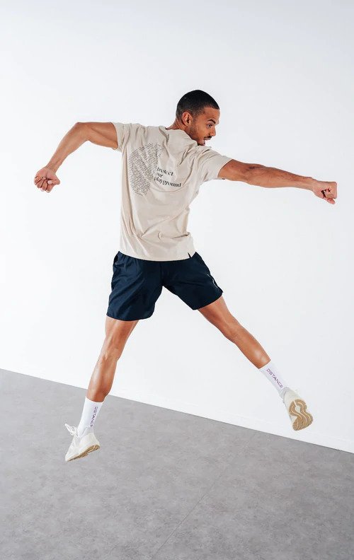 t-shirt sable en lyocell manifesto circle