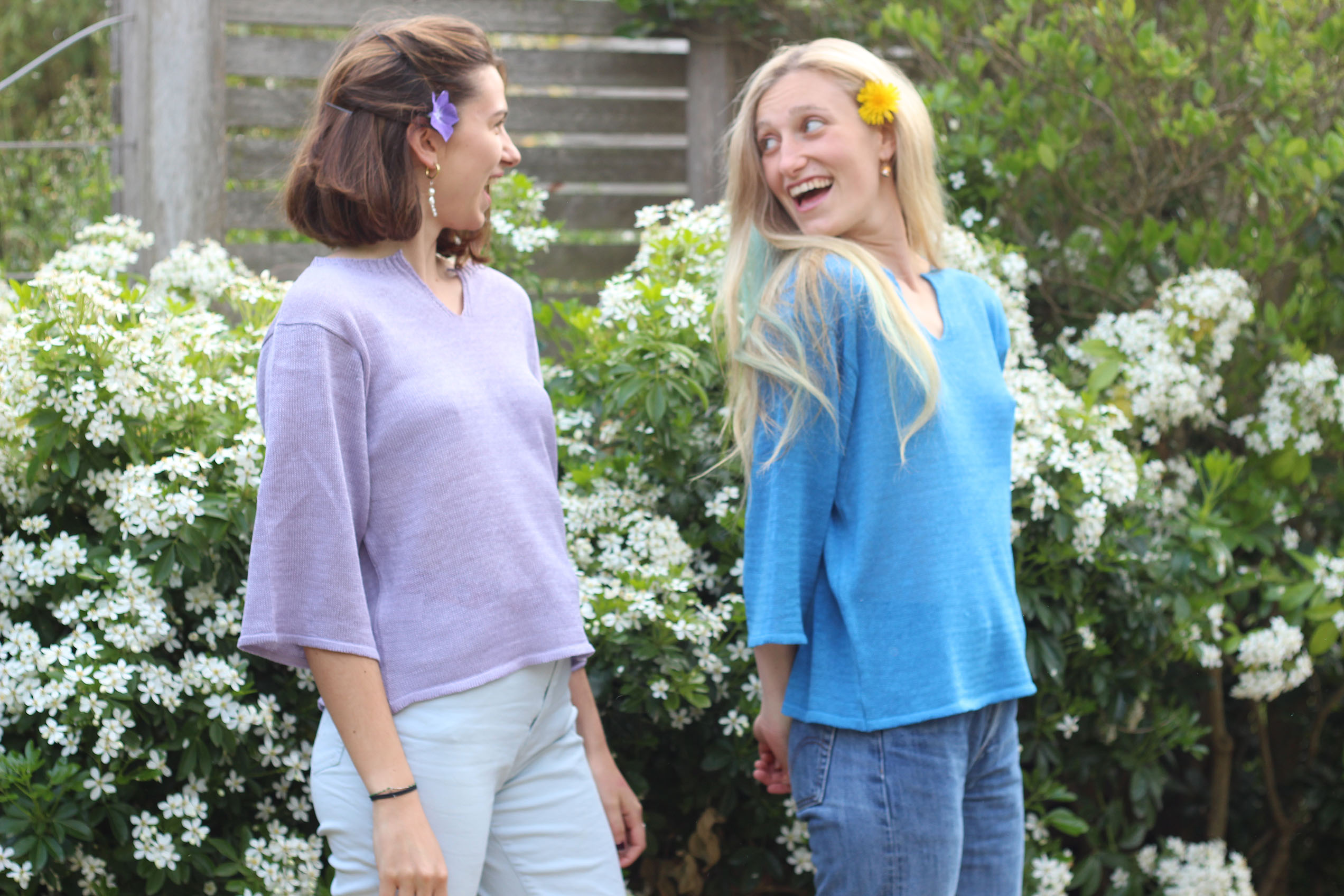 Pull Basilic 100% lin made in France - vert jungle 4