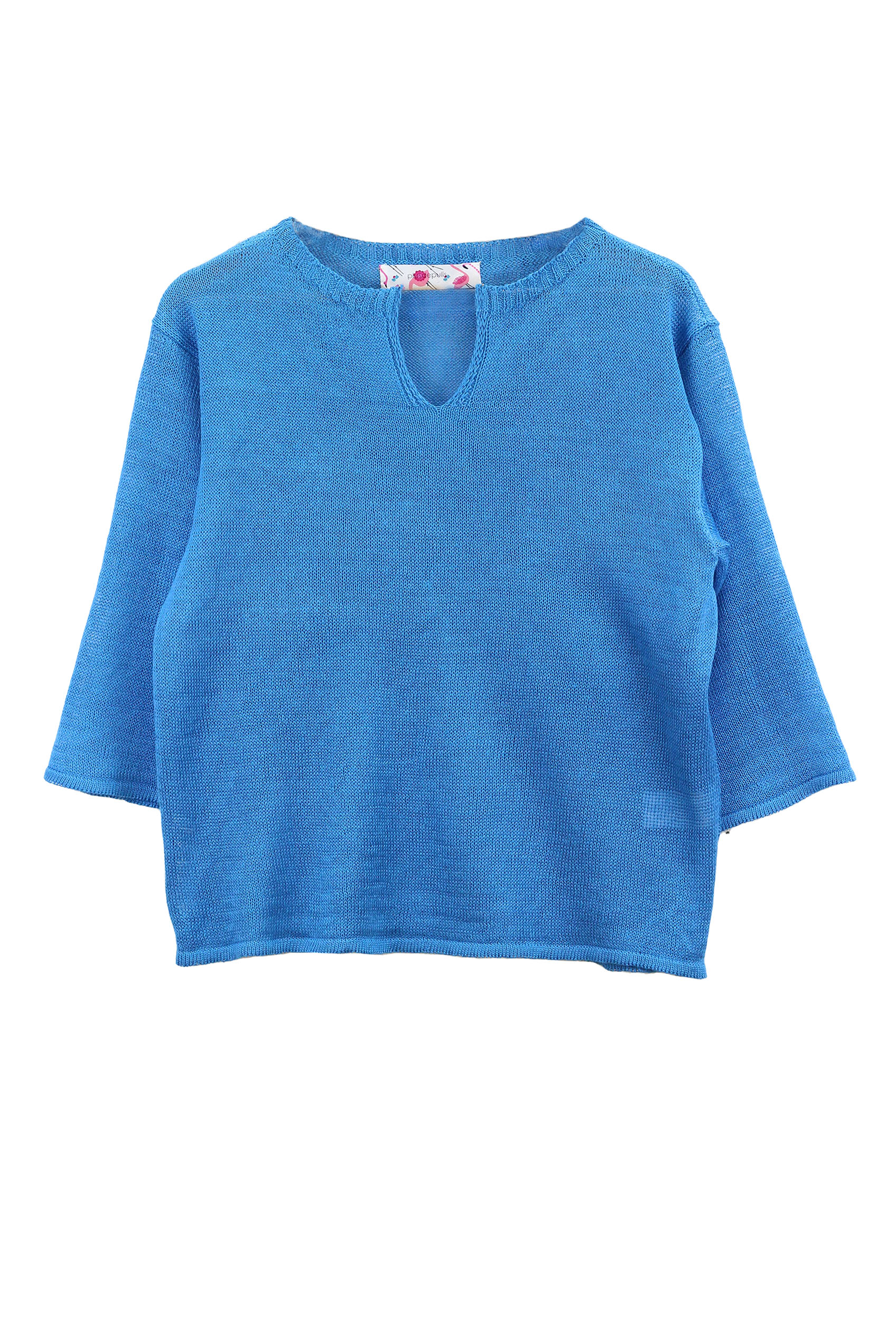 Pull Basilic 100% lin made in France - vert jungle 9