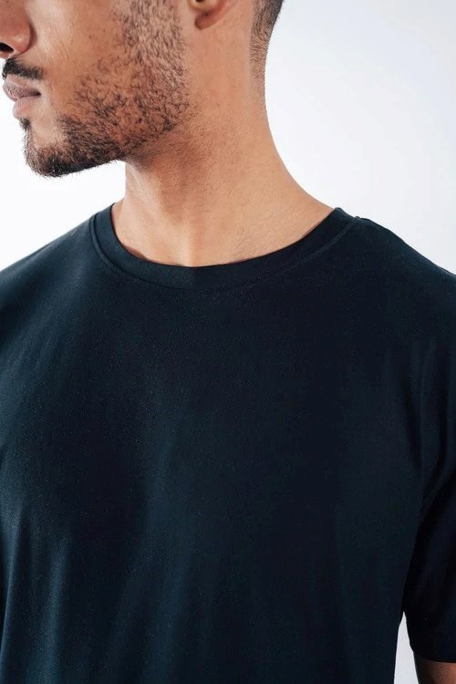 t-shirt noir en lyocell original 2 circle