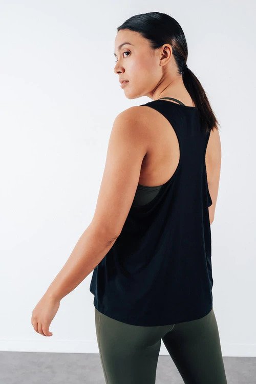 débardeur noir en lyocell authentique 2 circle