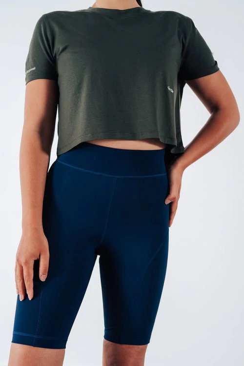Crop-top sport moss en lyocell - Révélation  3