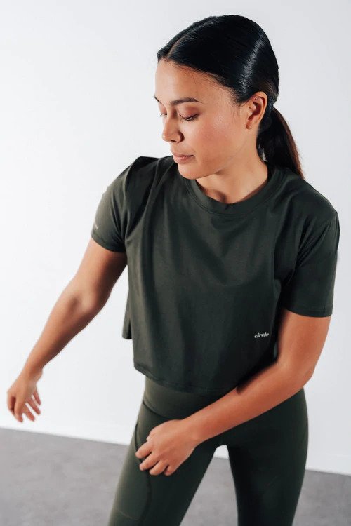 crop-top moss en lyocell révélation circle